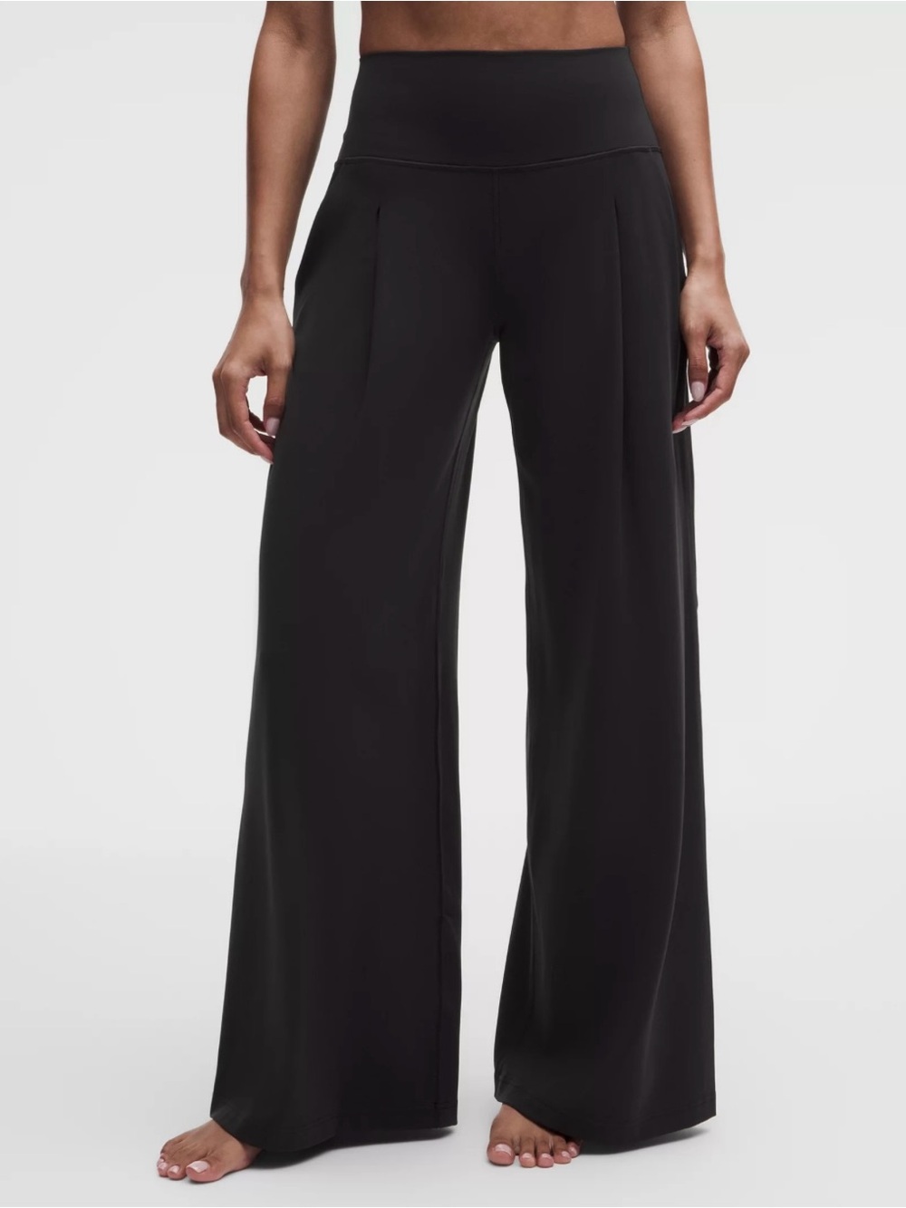 lululemon athletica Black Wide-Leg High-Rise Leggings